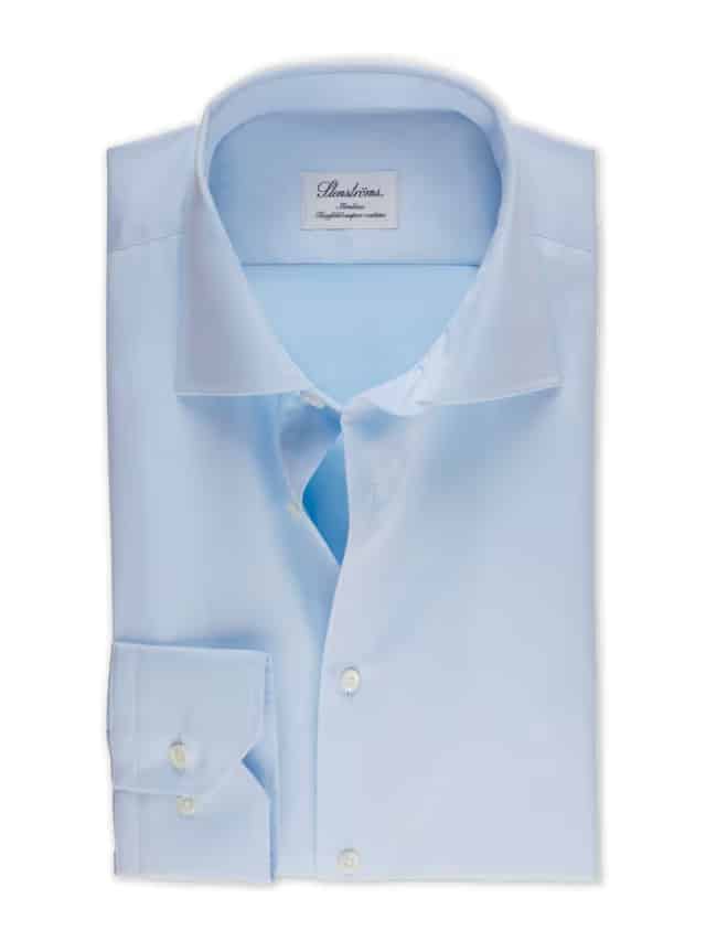 Stenströms Light Blue Twill Shirt Slimline