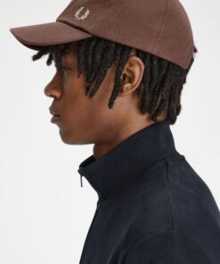 Fred Perry Classic Piqué Cap Carrington Brick / Warm Grey