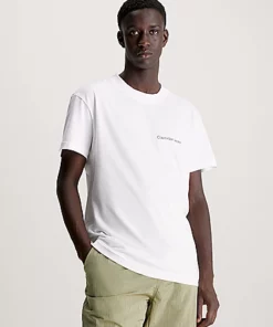 Calvin Klein Cotton Chest Logo T-Shirt Bright White