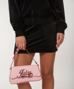 Juicy Couture Velour Robbie Pocket Mini Skirt Black