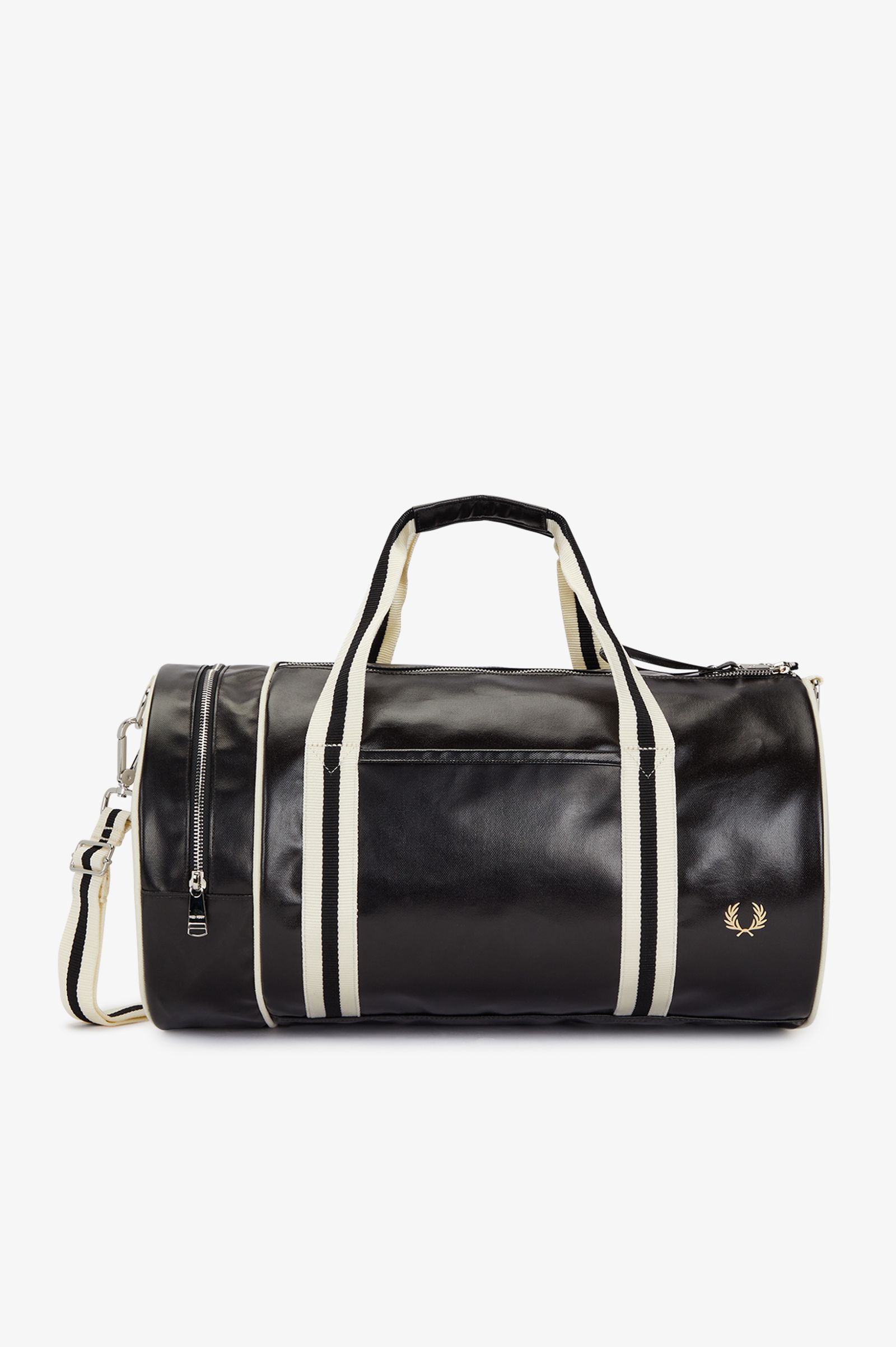 Buy Fred Perry Classic Barrel Bag Black/Ecru - Scandinavian