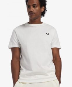 Fred Perry Crew Neck T-shirt Snow White