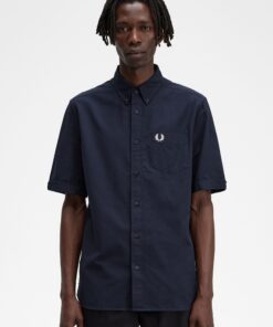 Fred Perry Oxdort SS Shirt Navy