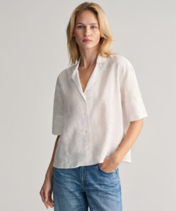 Gant Woman Linen Shirt White