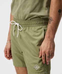 J.Lindeberg Banks Solid Swim Trunks Oil Green