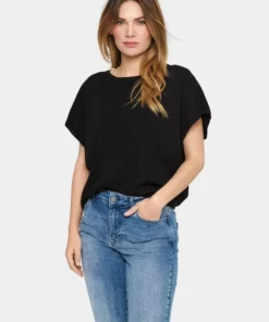 Saint Tropez Milasz SS Pullover Black