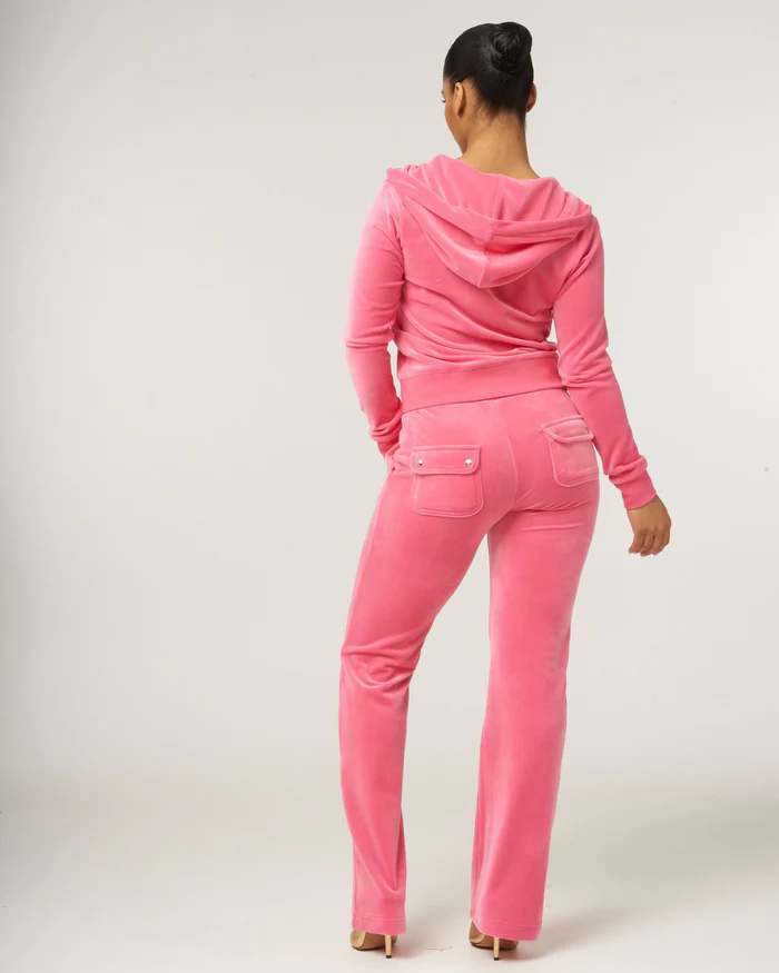 Juicy Couture Classic Velour Robertson Zip Hoodie Hot Pink Juicy Couture Classic Velour Robertson Zip Hoodie Hot Pink