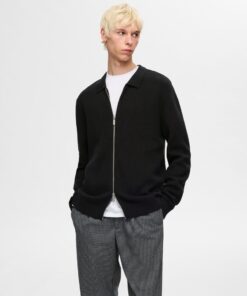 Selected Homme Dane Structure Cardigan Black