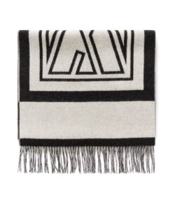 InWear Myrthe Logo Scarf Black / Whisper White