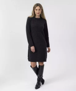 Holebrook Antonia Dress Anthracite Melange