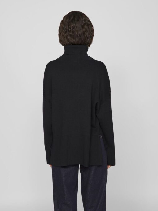 Vila Ostria Rollneck Knit Black Beauty