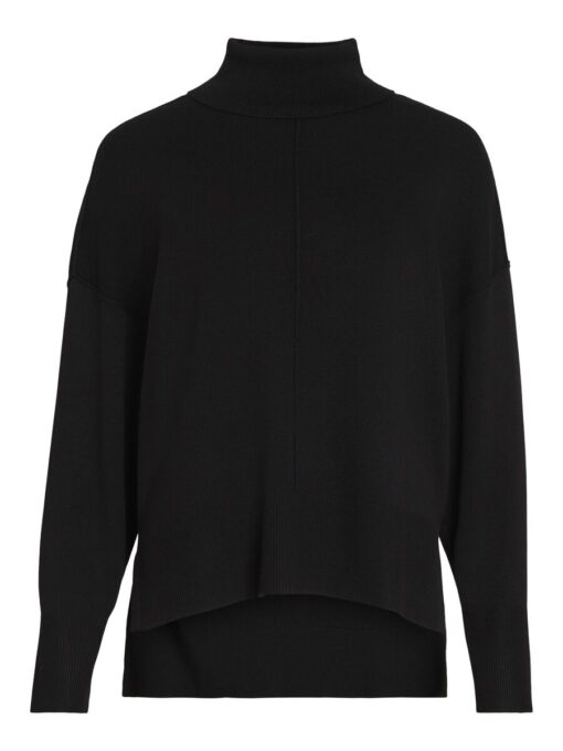 Vila Ostria Rollneck Knit Black Beauty