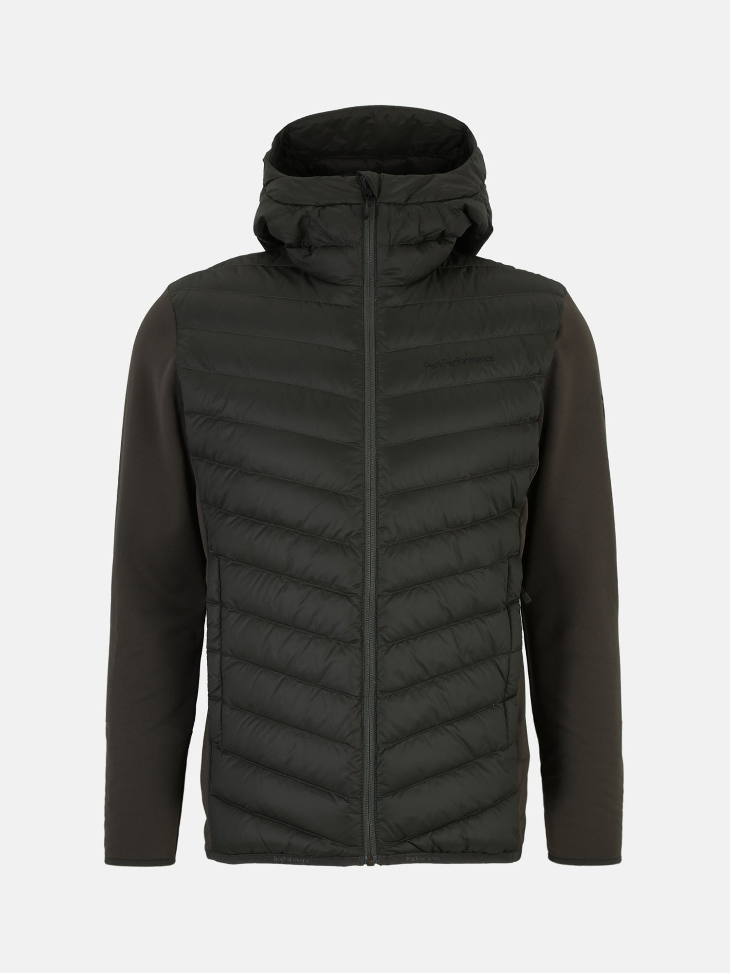Buy Peak Performance Frost Down Hybrid Hood Jacket Men Olive Extreme Scandinavian Fashion Store