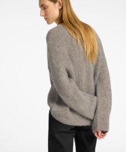 Selected Femme Gabella O-Neck Knit Steel Gray