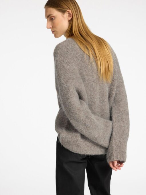 Selected Femme Gabella O-Neck Knit Steel Gray