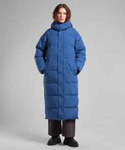 Dedicated Long Puffer Jacket Karmas True Blue