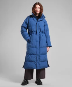 Dedicated Long Puffer Jacket Karmas True Blue
