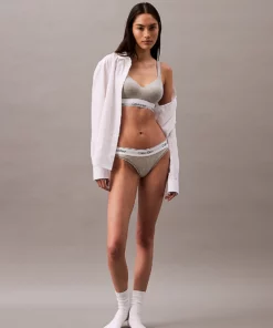 Calvin Klein Lift Bralette - Modern Cotton Grey Heather
