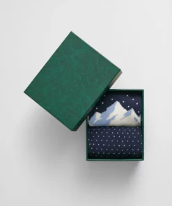 Gant Skiers Artwork Socks 2-Pack Evening Blue