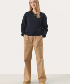 Part Two Parmona Sweatshirt Jacket Dark Navy