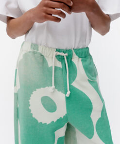 Marimekko Finaali Unikko Kioski Sweatpants Green, White