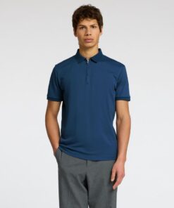 Selected Homme Fave Zip Polo Oceana