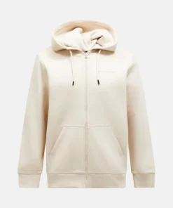 Peak Performance Original Small Logo Zip Hood Men Sand Fog