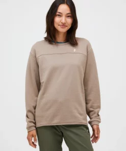 Peak Performance Trail Polartec®  Power Grid™ Crew Women Avid Beige