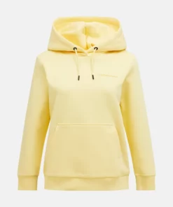 Peak Performance Small Logo Hood Women Mellow Yellow