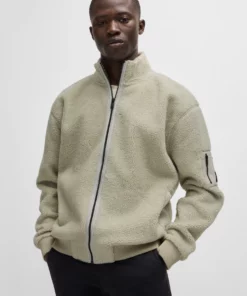 Boss Sherpa Teddyhood Jacket Light Beige
