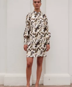 Rue de Femme Faustine Dress Oyster Gray