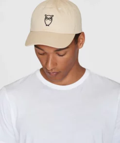 Knowledge Cotton Apparel Twill Baseball Cap Light Feather Gray