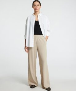Selected Femme Tinni Wide Pant Island Fossil