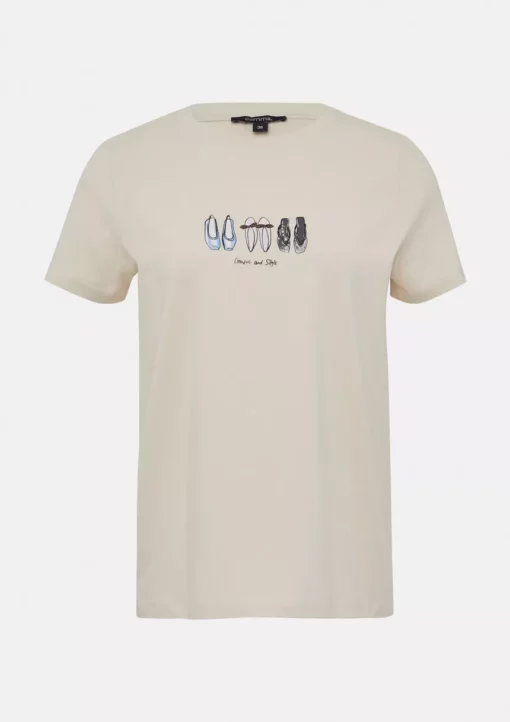 Comma, T-shirt Light Beige