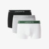Lacoste 3-Pack Stretch Cotton Trunks Black/White/Grey