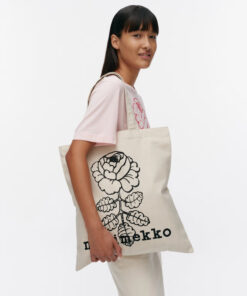 Marimekko Kioski Vankka Vihkiruusu Placement Tote Bag
