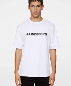 J.Lindeberg Parcy Logo Tee White