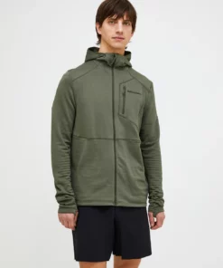 Peak Performance Trail Polartec Zip Hood Men Pine Needle