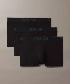 Calvin Klein 3 Pack Trunks Black - Ultra Soft Modal