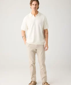 Knowledge Cotton Apparel Tim Tapered Poplin Pants Light Feather Gray