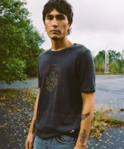 Nudie Jeans Ricky Bad News T-Shirt Antracite