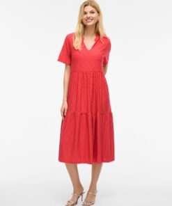 Vikawa Midi Dress Poppy Red