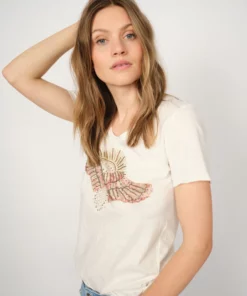 Mos Mosh MMNadine O-SS Deco Tee Powder Pink