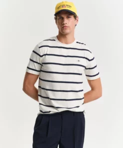 Gant Striped T-shirt Cream