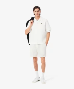 Lacoste Lightweight Textured Shorts White