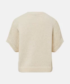 Comma, Knitted Pullover Beige