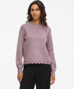Vinikolina O-Neck Knit Top Toadstool