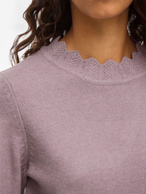Vinikolina O-Neck Knit Top Toadstool