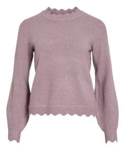Vinikolina O-Neck Knit Top Toadstool