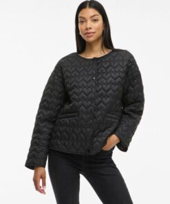 Visilla Quilted Jacket Black